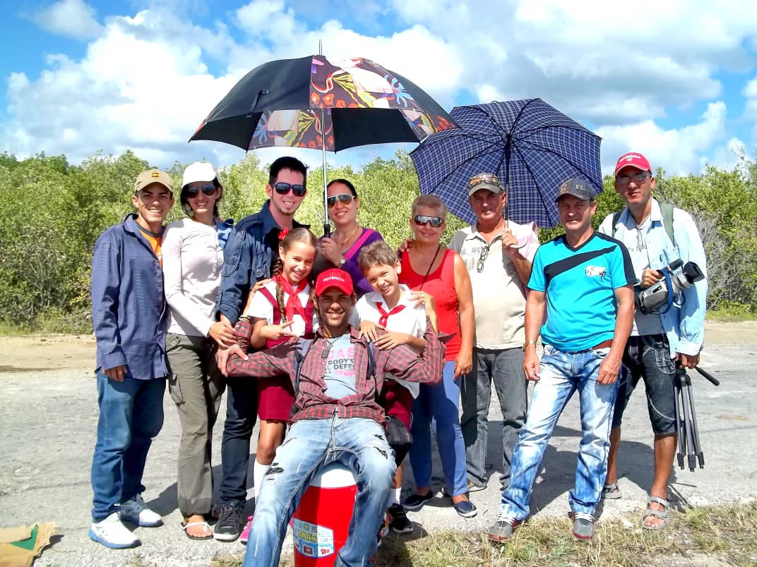 Miembros del MAN durante la filmación del corto Flor de Dani de Hugo Navarro y Geordany Santana Avilés.