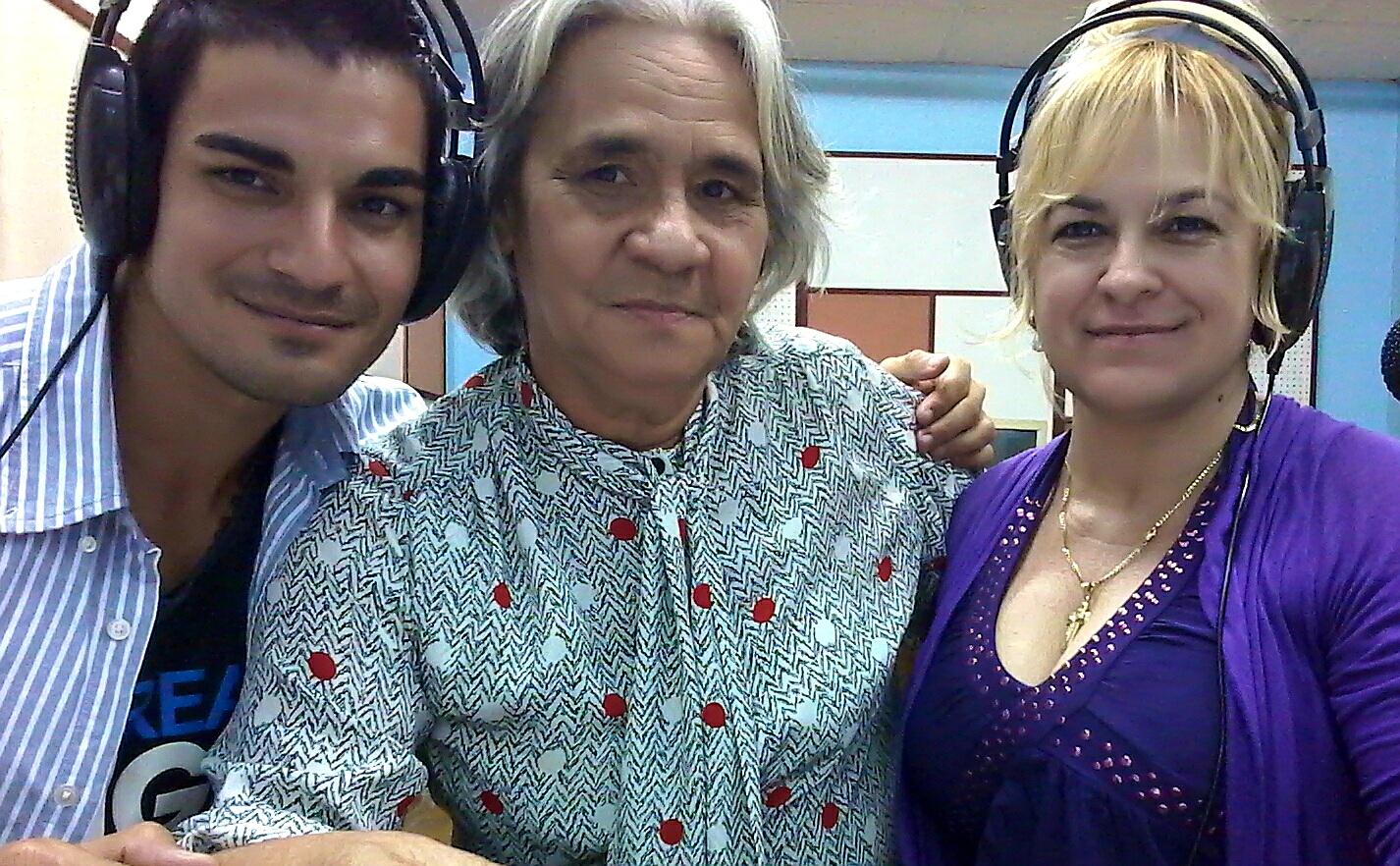 Leyber Gómez en sus inicios en Radio Gibara 